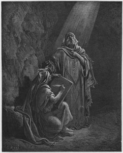 Gustave Doré Bible : Baruch écrivant les prophéties de Jérémie - Gustave Dore